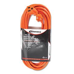 Innovera Indoor/Outdoor Extension Cord, 25 Feet, Orange IVR72225