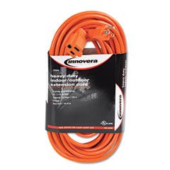 Innovera Indoor/Outdoor Extension Cord, 50 Feet, Orange IVR72250