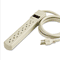 Innovera Six-Outlet Power Strip, 4-Foot Cord, 1-15/16 x 10-3/16 x 1-3/16, Ivory IVR73304