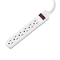 Innovera Six-Outlet Power Strip, 6-Foot Cord, 1-15/16 x 10-3/16 x 1-3/16, Ivory IVR73306