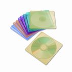 Innovera Slim CD Case, Assorted Colors, 10/Pack IVR81910