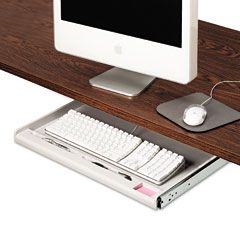 Innovera Standard Underdesk Keyboard Drawer, Light Gray IVR53000