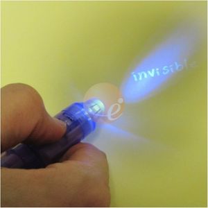 Invisible Ink Pen & Black Light -Purple