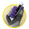 Jackson* Safety Brand G60 Purple Nitrile Gloves, Medium/Size 8, Black/White, Pair KIM97431