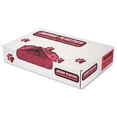 Jaguar Plastics Health Care "Bio-hazard" Printed Liners, 1.3mil, 40 x 46, Red, 100/Carton JAGIW4046R
