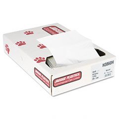 Jaguar Plastics Heavy Grade Can Liners, 60 gal, 13 mic, 38 x 60, Natural, 200/Carton JAGH3860H