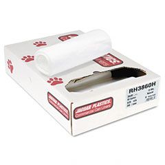 Jaguar Plastics Heavy Grade Liners, 60 gal, 13 mic, 38 x 60, 8 Rolls of 25 Bags, 200/Carton JAGRH3860H