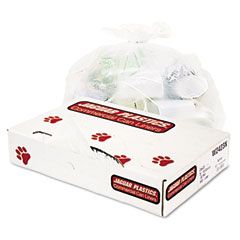 Jaguar Plastics Industrial Strength Commercial Can Liners, 10 gal, .5 mil, White, 500/Carton JAGW2423X