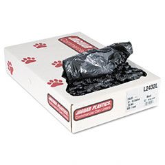 Jaguar Plastics Industrial Strength Commercial Can Liners, 15 gal, .35mil, Black, 500/Carton JAGL2432L