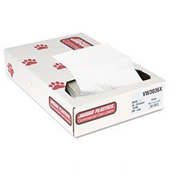 Jaguar Plastics Industrial Strength Commercial Can Liners, 30 gal, .7 mil, White, 200/Carton JAGVW3036X