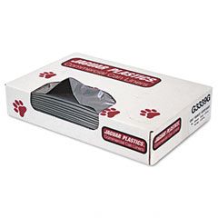 Jaguar Plastics Industrial Strength Commercial Can Liners, 33 gal, 1.3mil, Gray, 100/Carton JAGG3339G