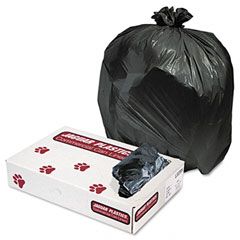 Jaguar Plastics Industrial Strength Commercial Can Liners, 33gal, .6 mil, Black, 200/Carton JAGL3339H