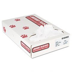 Jaguar Plastics Industrial Strength Commercial Can Liners, 45 gal, .9mil, White, 100/Carton JAGW4046X