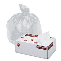 Jaguar Plastics Super Extra-Heavy Liners, 30 gal, 16 mic, 30 x 37, Natural, 500/Carton JAGH3037S