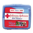 Johnson & Johnson Red Cross Portable Travel First Aid Kit, 70 Pieces, Plastic Case JOJ8274