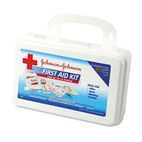 Johnson & Johnson Red Cross Professional/Office First Aid Kit for 10 People, 98 Pieces, Plastic Case JOJ8140