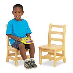 Jonti-Craft Kydz Ladderback Chair, 8" High Seat, 2/Carton JNT5908JC2