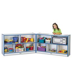 Jonti-Craft Rainbow Accents Fold-n-Lock Storage Unit, 48w x 15d x 29-1/2h, Blue JNT0292JCWW003