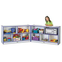 Jonti-Craft Rainbow Accents Fold-n-Lock Storage Unit, 48w x 15d x 29-1/2h, Purple JNT0292JCWW004