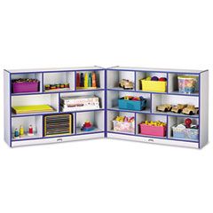 Jonti-Craft Rainbow Accents Fold-n-Lock Storage Unit, 48w x 15d x 35-1/2h, Blue JNT0369JCWW003