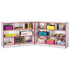 Jonti-Craft Rainbow Accents Fold-n-Lock Storage Unit, 48w x 15d x 35-1/2h, Red JNT0369JCWW008