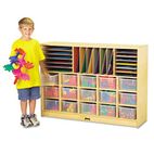 Jonti-Craft Sectional Mobile Cubbie, No Trays, 48w x 15d x 35-1/2h, Birch JNT0415JC