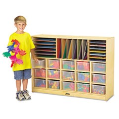 Jonti-Craft Sectional Mobile Cubbie, No Trays, 48w x 15d x 35-1/2h, Birch JNT04160JC
