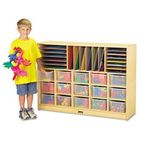 Jonti-Craft Sectional Mobile Cubbie, No Trays, 48w x 15d x 35-1/2h, Birch JNT04160JC
