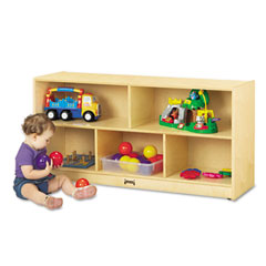Jonti-Craft Toddler Single Mobile Storage Unit, 48w x 15d x 24-1/2h, White JNT0324JC