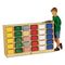 Jonti-Craft Tray Mobile Storage, 57w x 15d x 35-1/2h, Birch/Assorted JNT0431JC