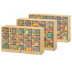 Jonti-Craft Tray Mobile Storage, 57w x 15d x 35-1/2h, White JNT0430JC