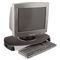 Kantek CRT/LCD Stand with Keyboard Storage, 23 x 13 1/4 x 3, Black KTKMS280B