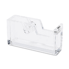 Kantek Desktop Tape Dispenser, 1" core, Heavy Cast Acrylic, Clear KTKAD60