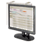 Kantek LCD Protect Acrylic Monitor Filter w/Privacy Screen, 19-20" Monitor, Silver KTKLCD19SV
