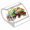 Kantek Paper Clip Holder, Acrylic, 3 x 2 3/4 x 3 1/2, Clear KTKAD40