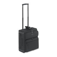 Kantek Rolling Dual-Side Laptop/Overnight Case, Nylon, 16 x 9 x 18, Black KTKLGCC218