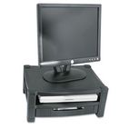 Kantek Two Level Stand, Removable Drawer, 17 x 13 1/4 x 3 to 6 1/2, Black KTKMS480