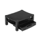 Kantek Two Level Stand, Removable Drawer, 17 x 13 1/4 x 3 to 6 1/2, Black KTKMS480