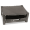 Kantek Two Level Stand, Removable Drawer, 17 x 13 1/4 x 3 to 6 1/2, Black KTKMS480
