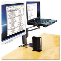 Kensington Column Mount Notebook-Monitor Dual Arm w/SmartFit System KMW60905