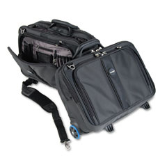 Kensington Contour Roller Laptop Case, Nylon, 17-1/2 x 9-1/2 x 13, Black KMW62348