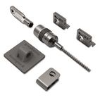 Kensington Desktop and Peripherals Locking Kit, 8 ft. Steel Cable, Two Keys KMW64615