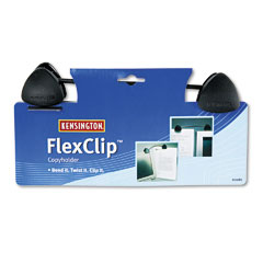 Kensington FlexClip Gooseneck Copyholder, Monitor/Laptop Mount, Black KMW62081