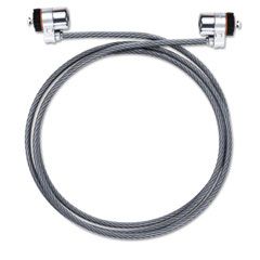 Kensington MicroSaver Keyed Duo Lock, 6 ft. Steel Cable, Two Keys KMW67721