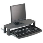 Kensington Over/Under Keyboard Drawer with SmartFit System, 14-1/2 x 23, Black KMW60717