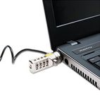 Kensington Portable Combination Laptop Lock, 6 ft. Carbon Strengthened Steel Cable KMW64670