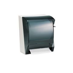 KIMBERLY-CLARK PROFESSIONAL* IN-SIGHT LEV-R-MATIC Roll Towel Dispenser, 10 3/4wx9 3/5dx13 3/4h, Smoke/Gray KIM09736