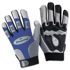 KIMBERLY-CLARK PROFESSIONAL* KLEENGUARD G50 Mechanics Utility Gloves, One Pair, Blue/Gray, Large, Pair KIM90263