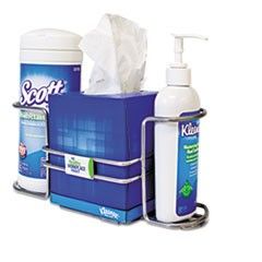 KIMBERLY-CLARK PROFESSIONAL* Premium Desk Caddy, 11 x 5-1/4 x 8-5/8, Silver KIM32179