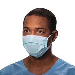 KIMBERLY-CLARK PROFESSIONAL* Procedure Mask, Pleat-Style w/Ear Loops, Blue, 500/Carton KIM47080
